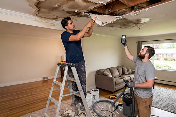 Ceiling Water Damage Restoration Bountiful